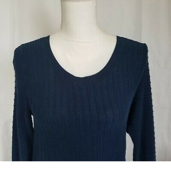 Madewell *In Navy Blue* Linear Stitch Sweater Small - Picture 2 of 7